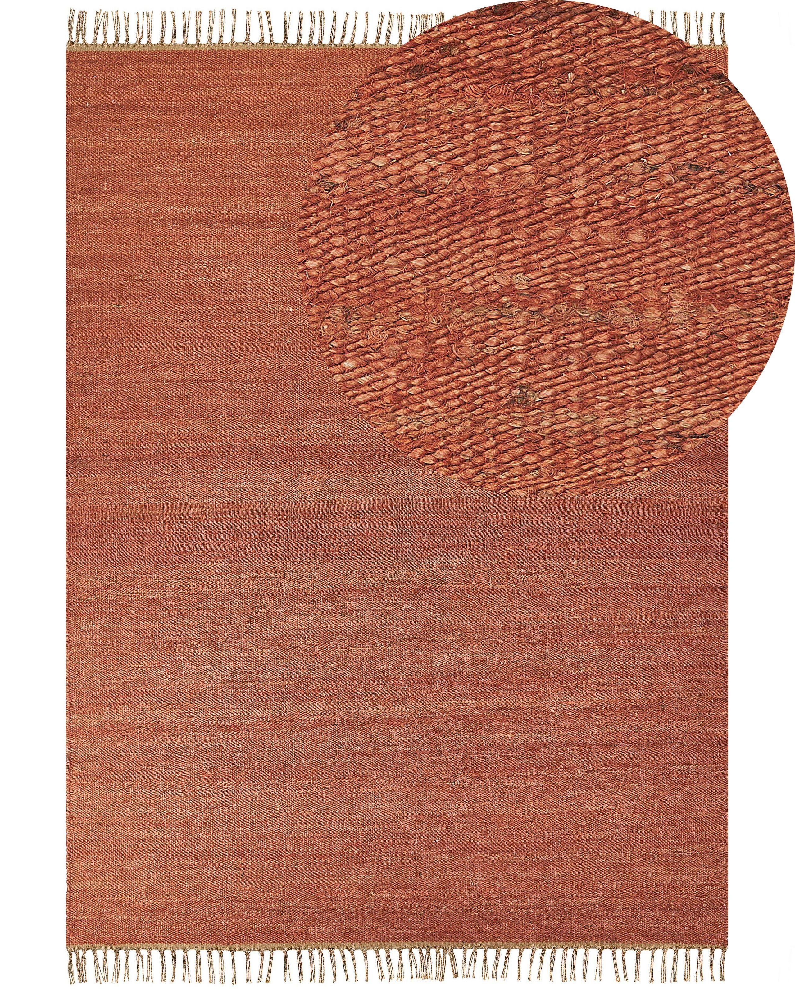 Beliani Teppich aus Jute Boho LUNIA
