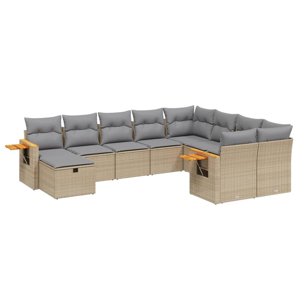 VidaXL Garten sofagarnitur poly-rattan