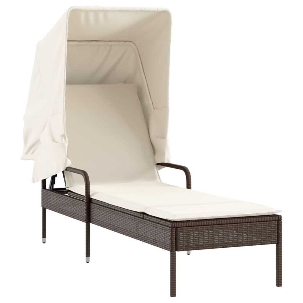 VidaXL Sonnenliege poly-rattan