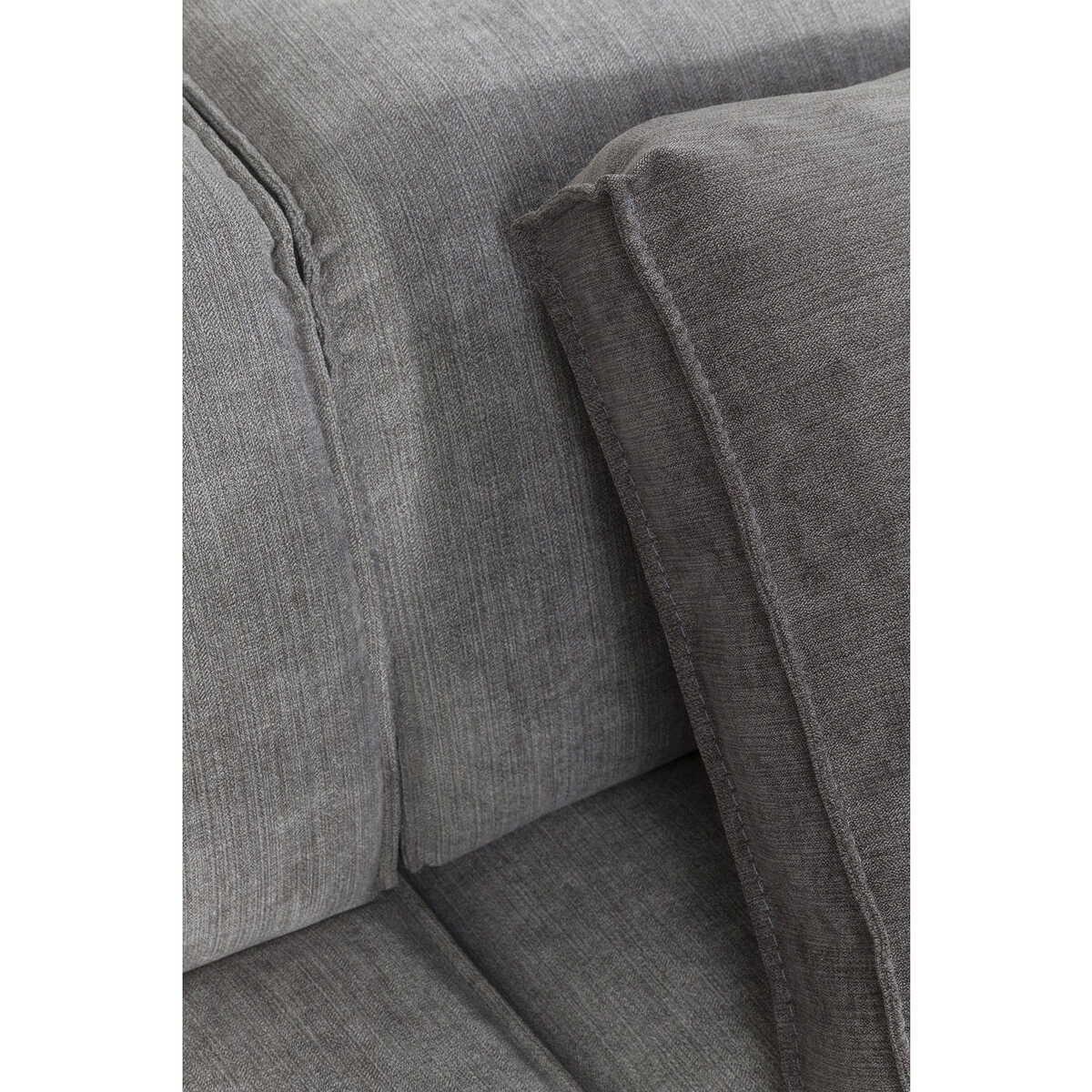 KARE Design Sofa Infinity Ottomane Links Grau