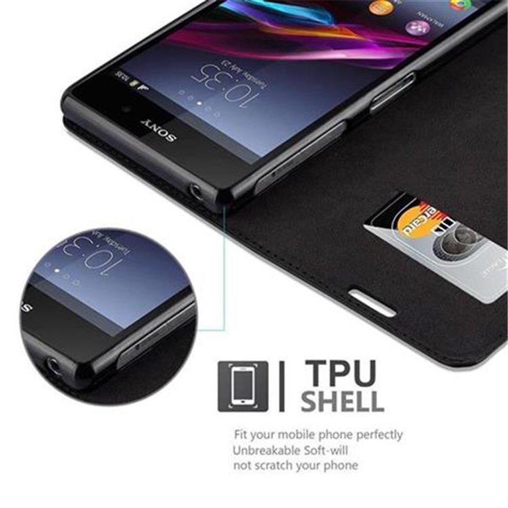 Cadorabo Hülle für Sony Xperia Z1 Magnetverschluss, Kartenfach