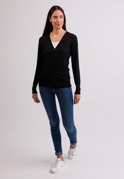 CASH-MERE.CH Kaschmir Cardigan V-Ausschnitt