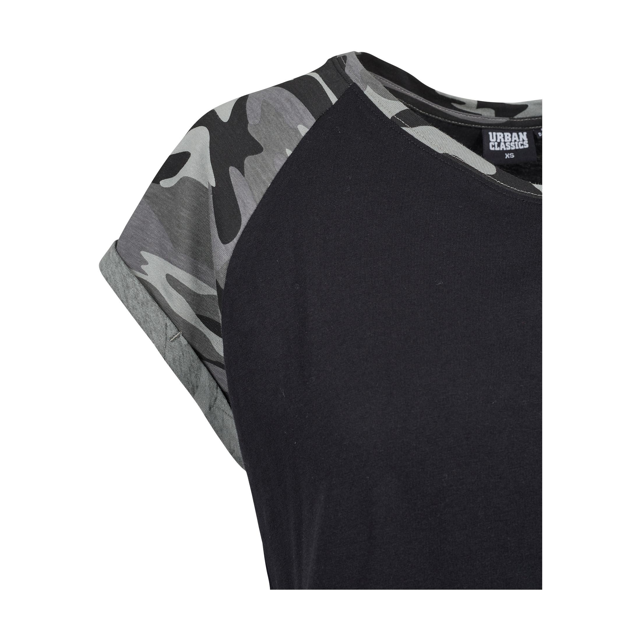 URBAN CLASSICS Contrast Raglan T-Shirt Übergrössen