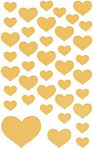 Z-DESIGN Z-DESIGN Sticker Creative 53282 Herze gold 2 Stück