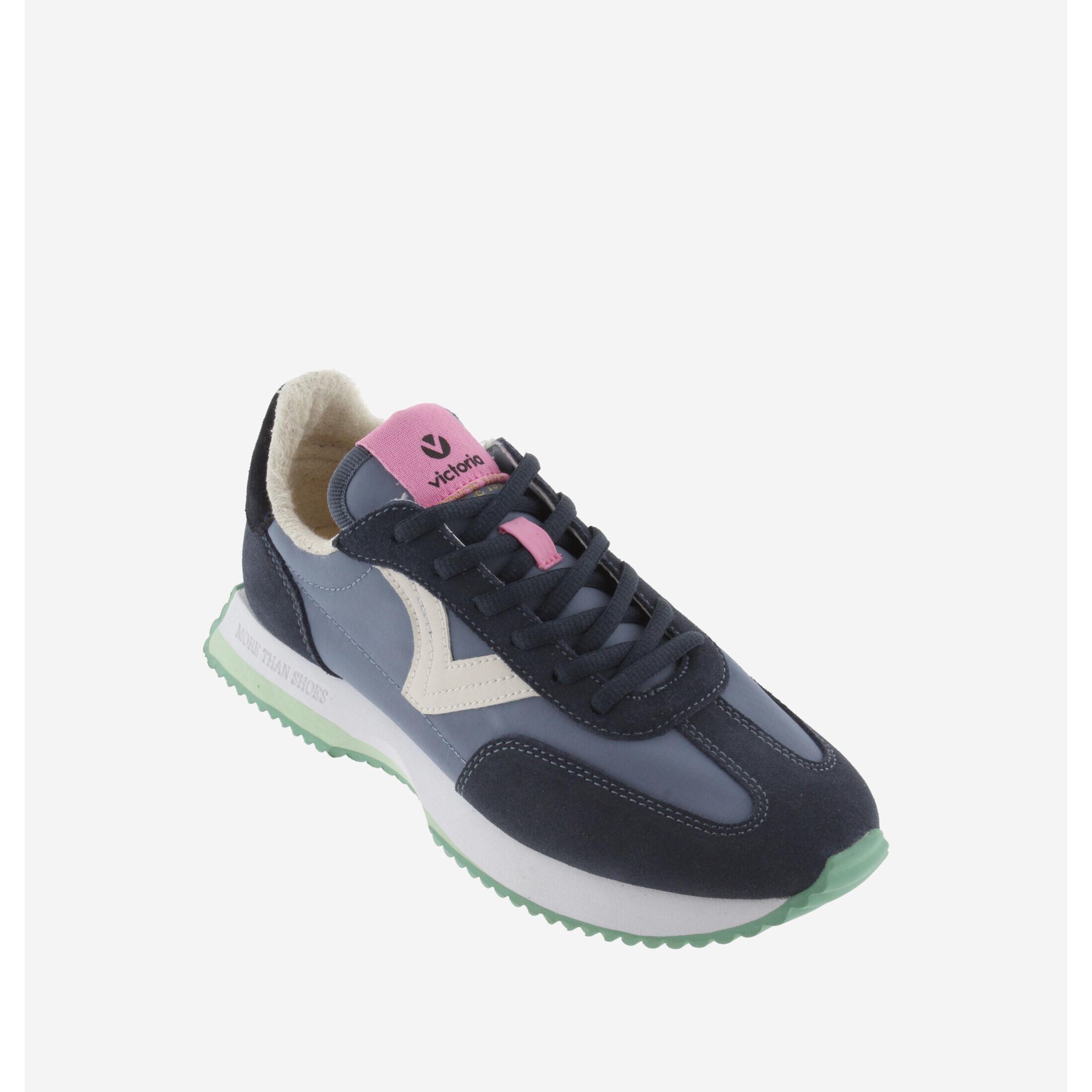 Victoria sneaker aus nylon und wildleder, damen cosmos