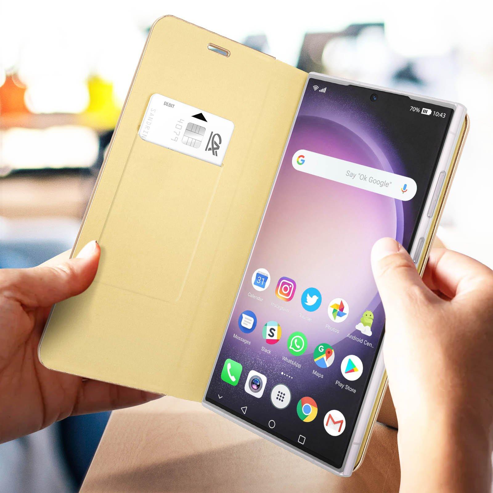 Avizar Samsung S23 Ultra Kunstlederetui