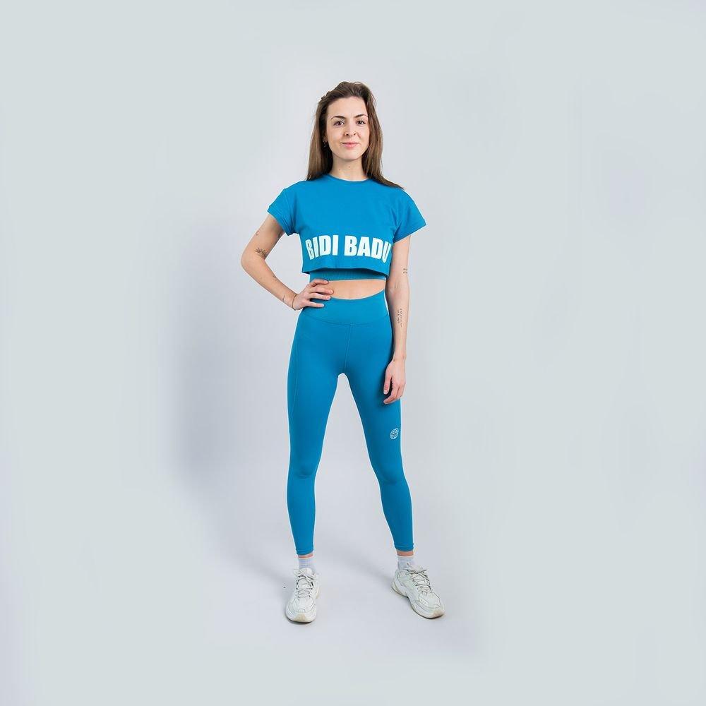 Bidi Badu Abdominis Crop Move T-Shirt - Petrol