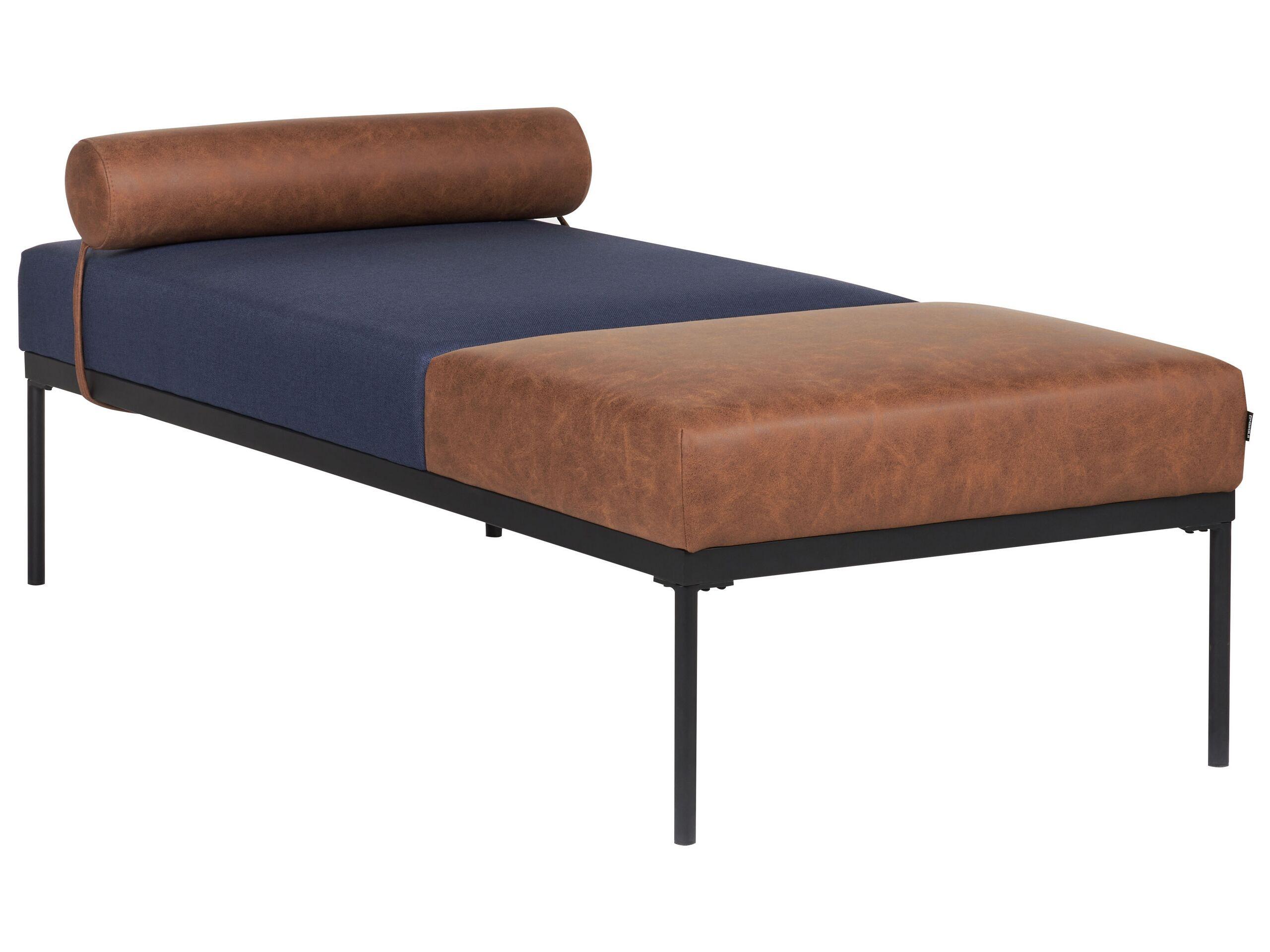 Beliani Chaiselongue aus Kunstleder Retro MALMOS