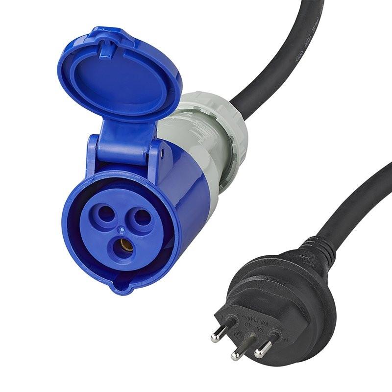 Pricenet Adapterkabel 40cm 3x2,5mm² von Schweizer Stecker auf CEE