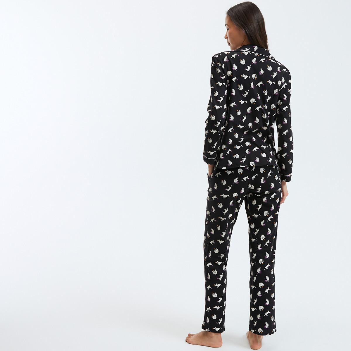 SO'HOME Pyjama mit Katzenmotiven