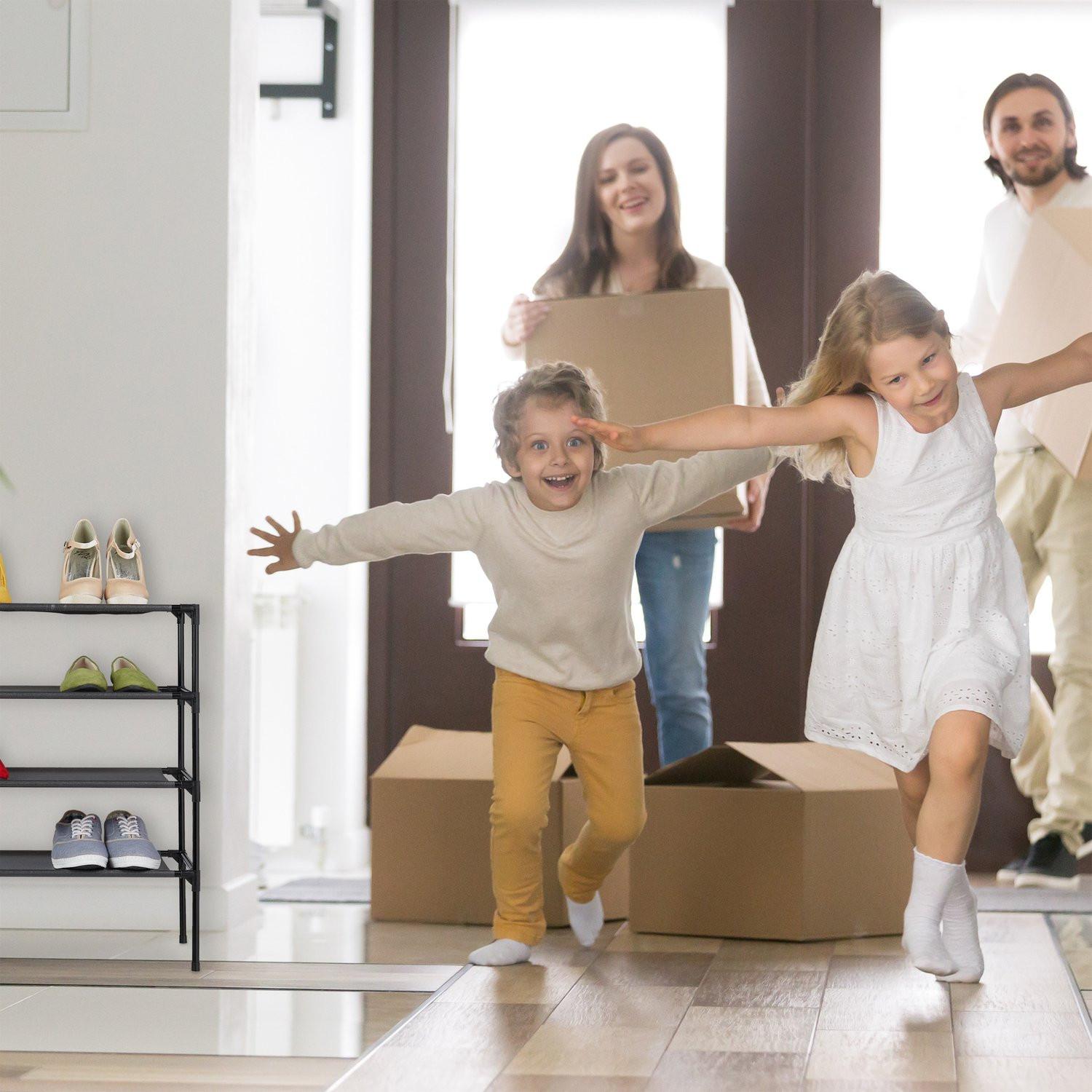 B2X Stecksystem für Schuhregale 4 Ebenen