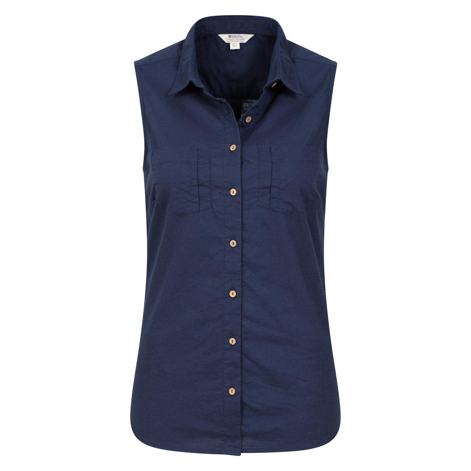 Mountain Warehouse Ärmelloses Hemd mit Button-Down-Kragen