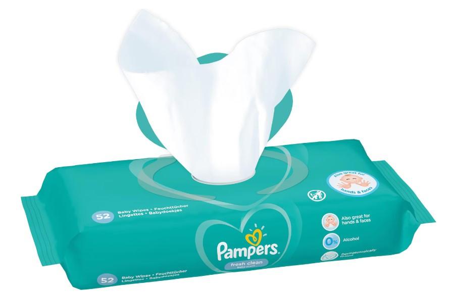 Pampers Feuchttücher für Babys 52Stück Fresh Cle