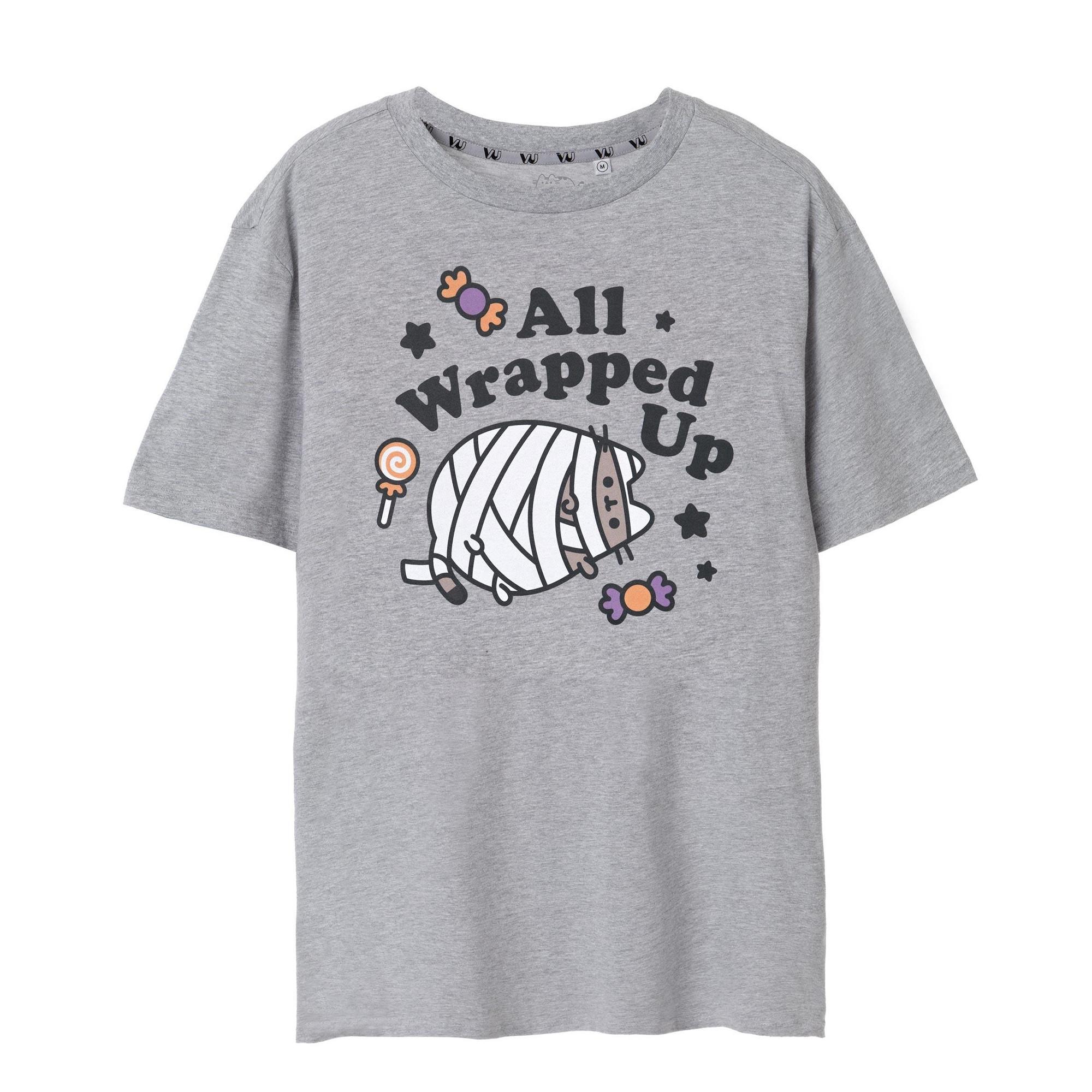 PUSHEEN All Wrapped Up Halloween T-Shirt