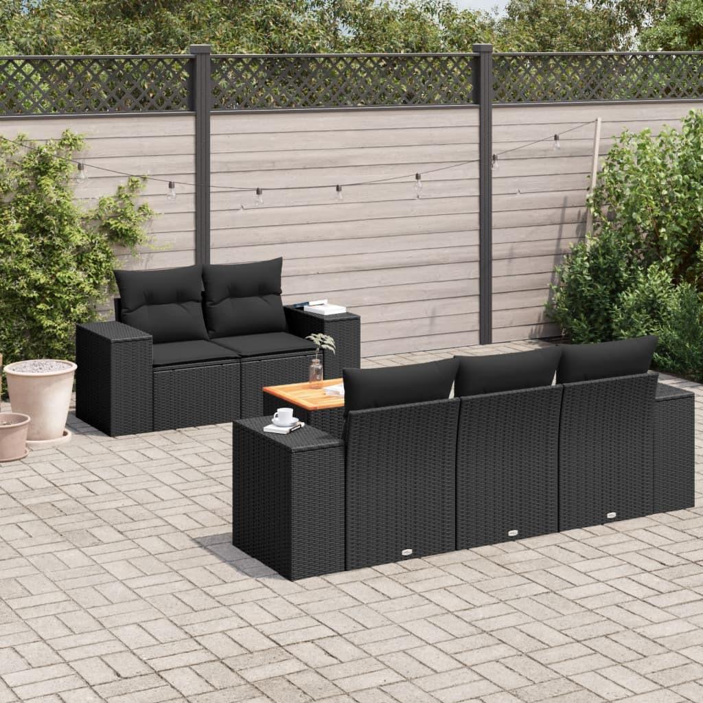 VidaXL Garten sofagarnitur poly-rattan