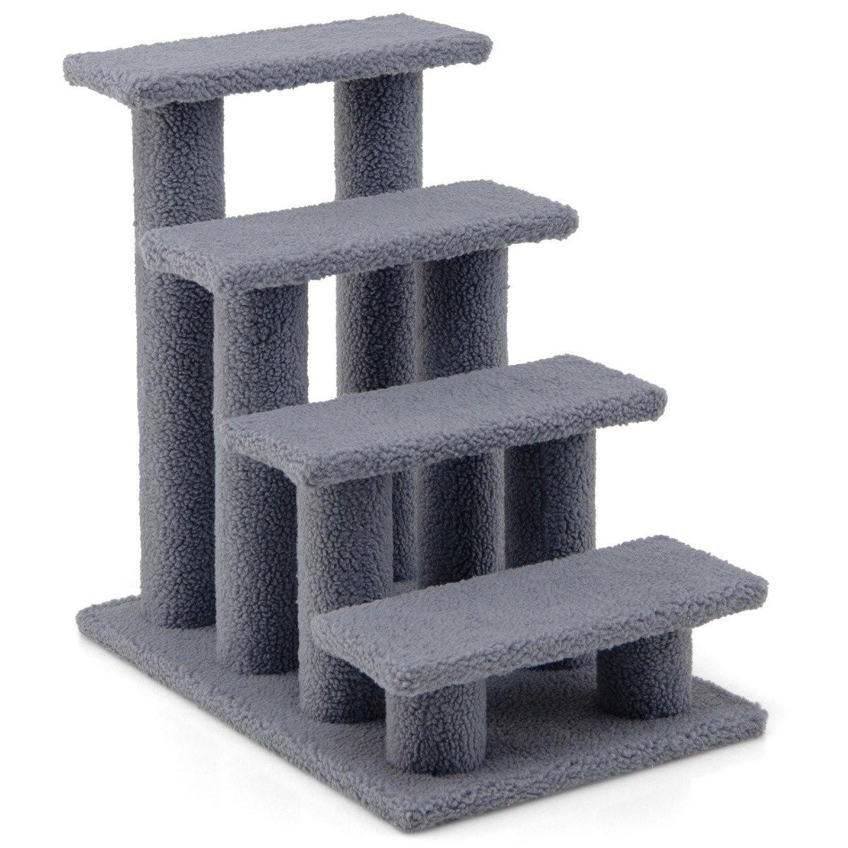 Northix Tiertreppe Kletterbaum Katzentreppe für Katze bis Grau