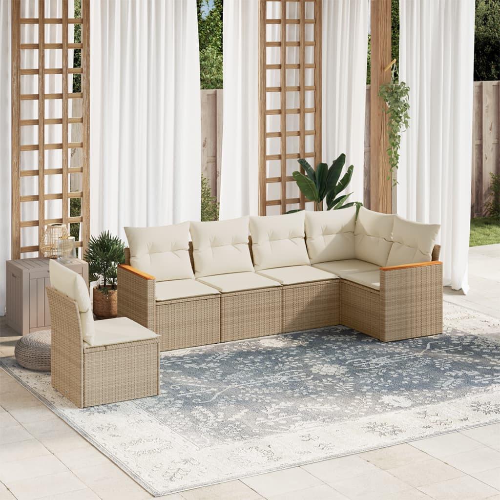 VidaXL Garten sofagarnitur poly-rattan