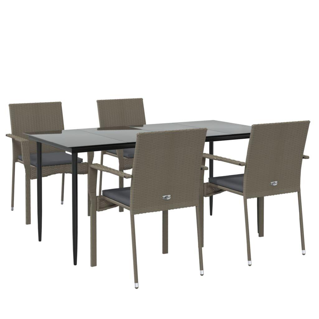 VidaXL Garten essgruppe poly-rattan
