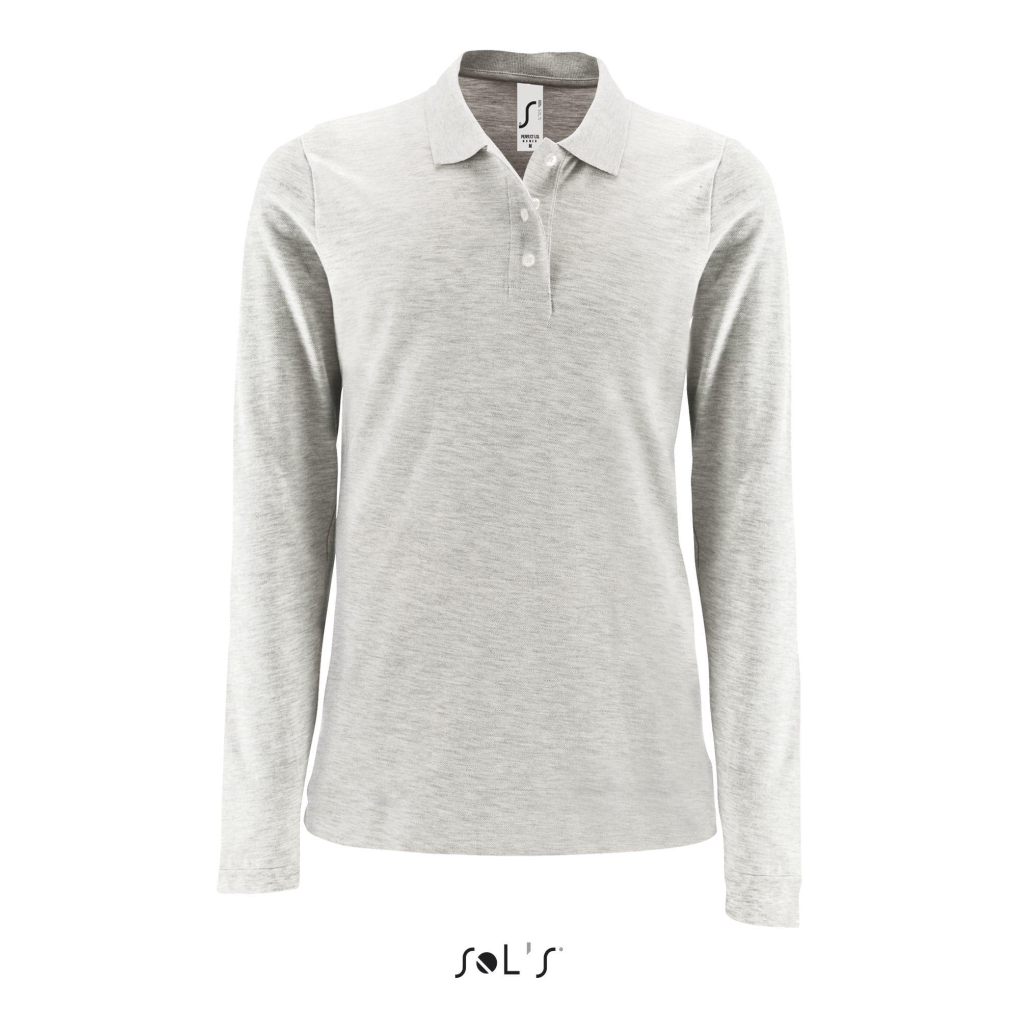 SOLS Perfect Langarm Poloshirt