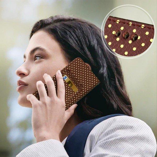 Avizar Flip Cover Tupfen Größe XXL – Braun