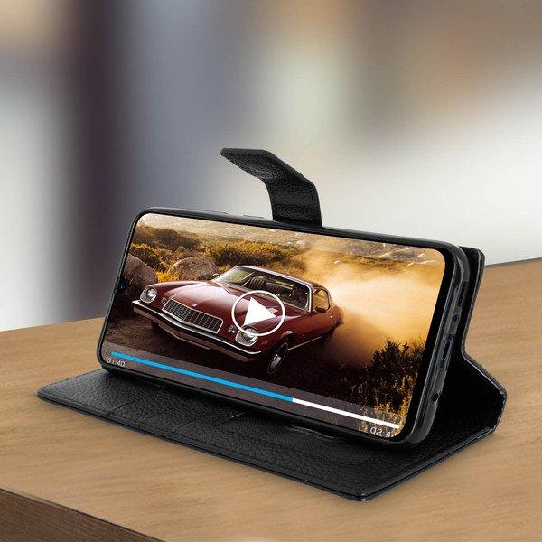 Avizar Flip Bookcover Galaxy A70 Schwarz