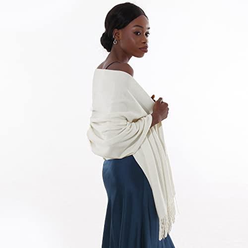 Only-bags.store Schal Festliche Pelz Abendkleid Pashmina Schals Schals