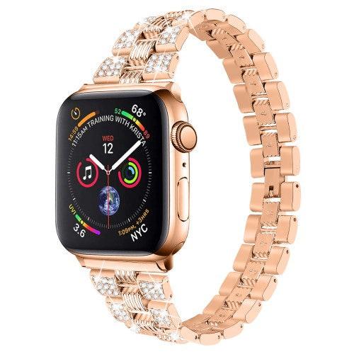 Cover-Discount Apple Watch 44/45/46/49mm - Edelstahl Mit Strass Armband
