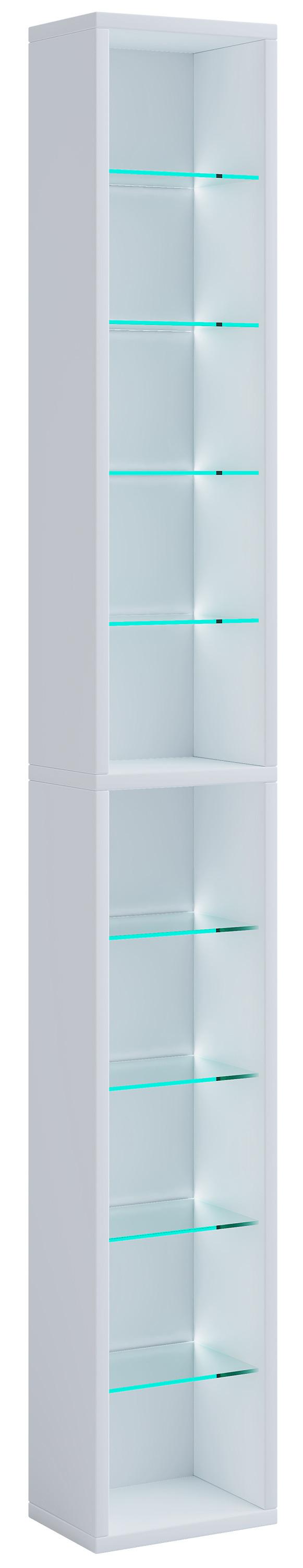 VCM Holz CD DVD Regal | Bücherregal | Aufbewahrung | Maße H. 155 x B. 21 x T. 14 cm | Standregal - Rasato XL