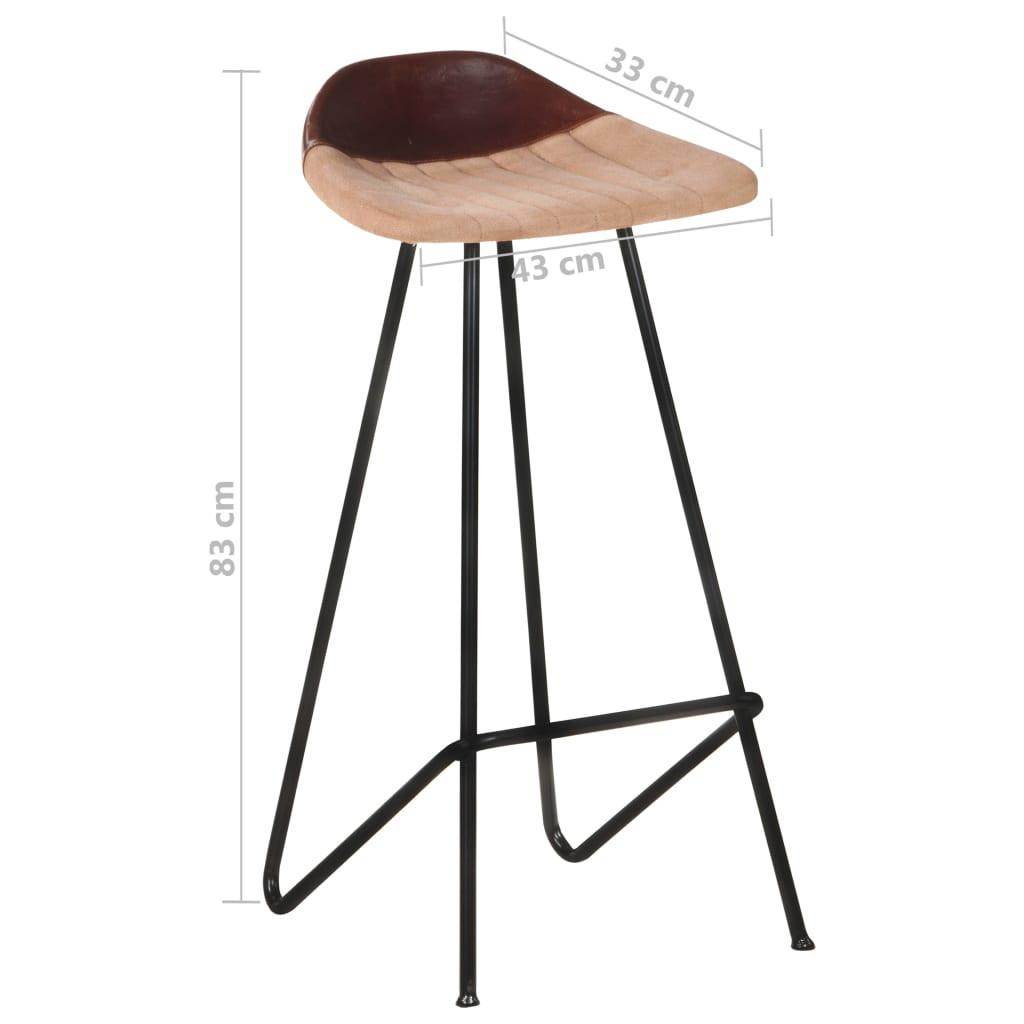 VidaXL Barstuhl leder