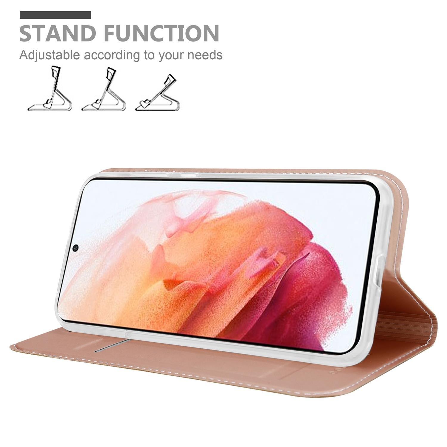 Cadorabo Hülle für Samsung Galaxy S21 5G Magnetverschluss, Kartenfach