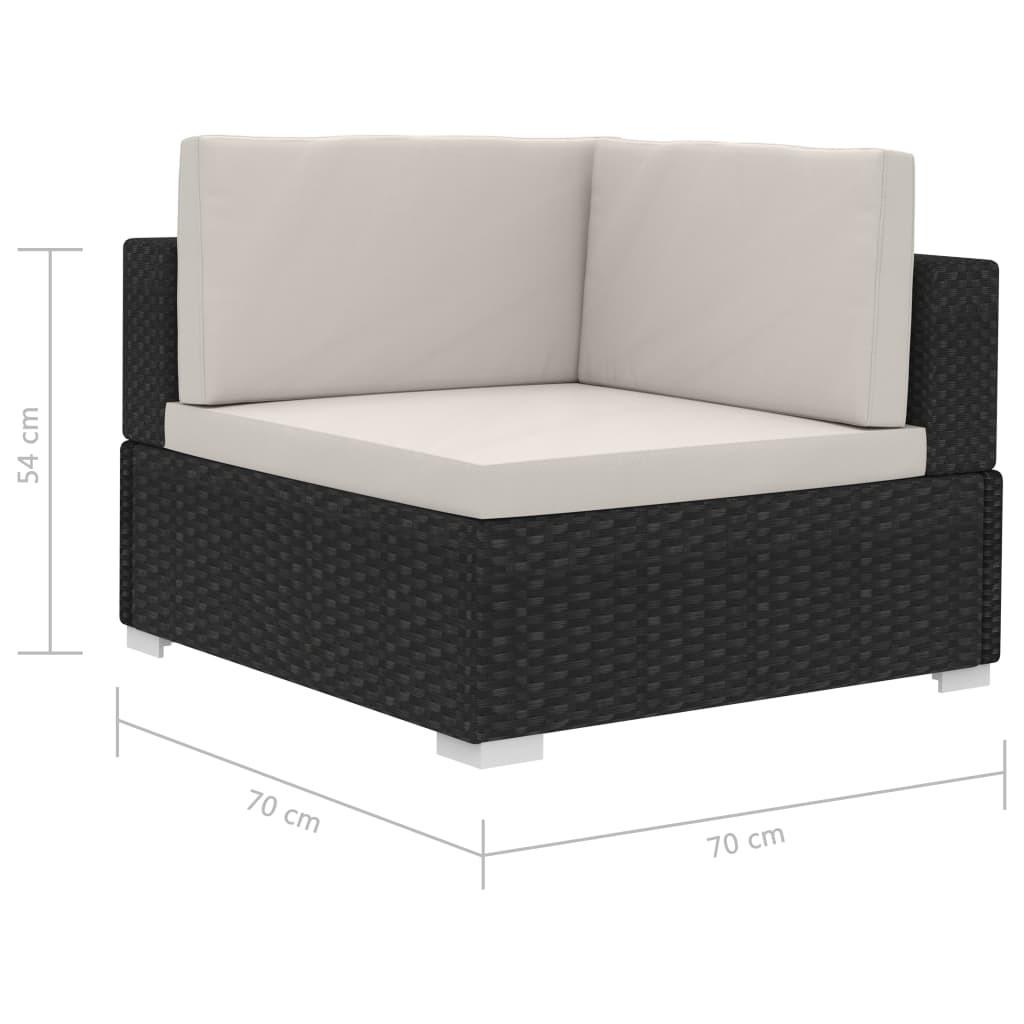 VidaXL Garten-sofagarnitur poly-rattan
