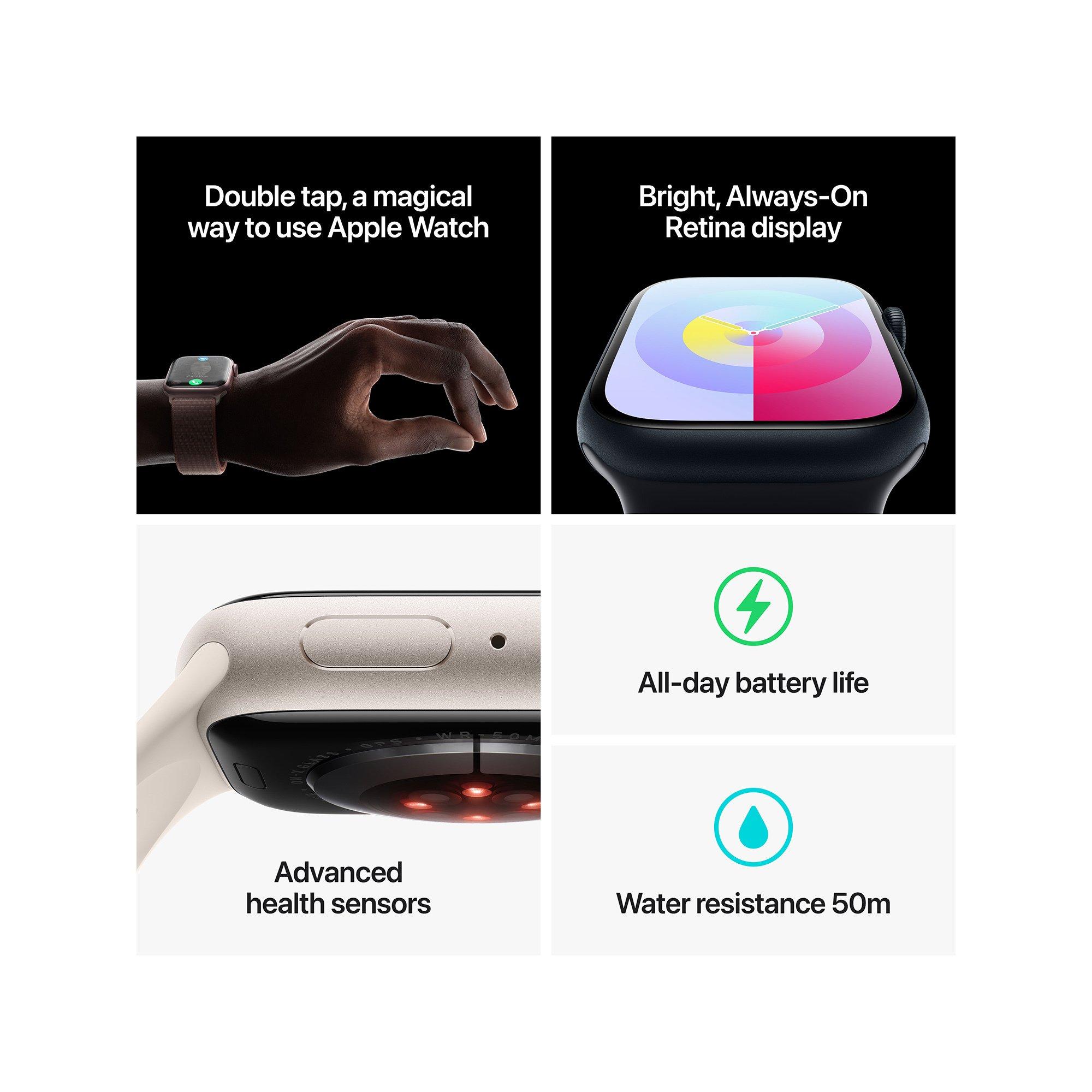 Apple Watch Series 9, Aluminium, GPS, 45mm Smartwatch