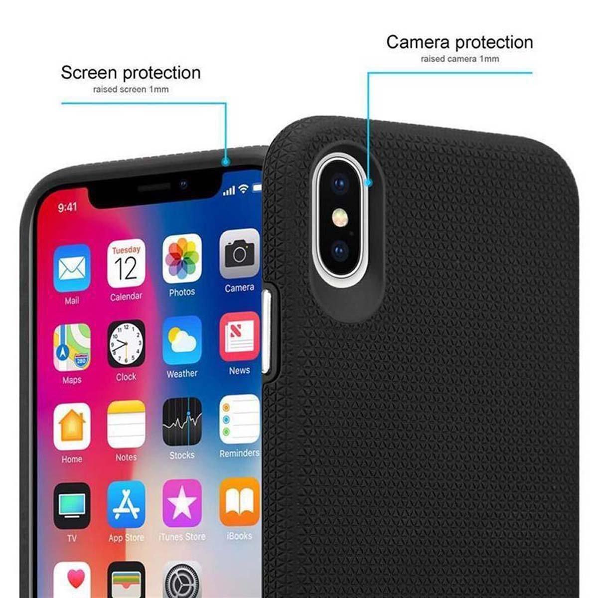 Cadorabo Hülle für Apple iPhone X XS Outdoor Hybrid