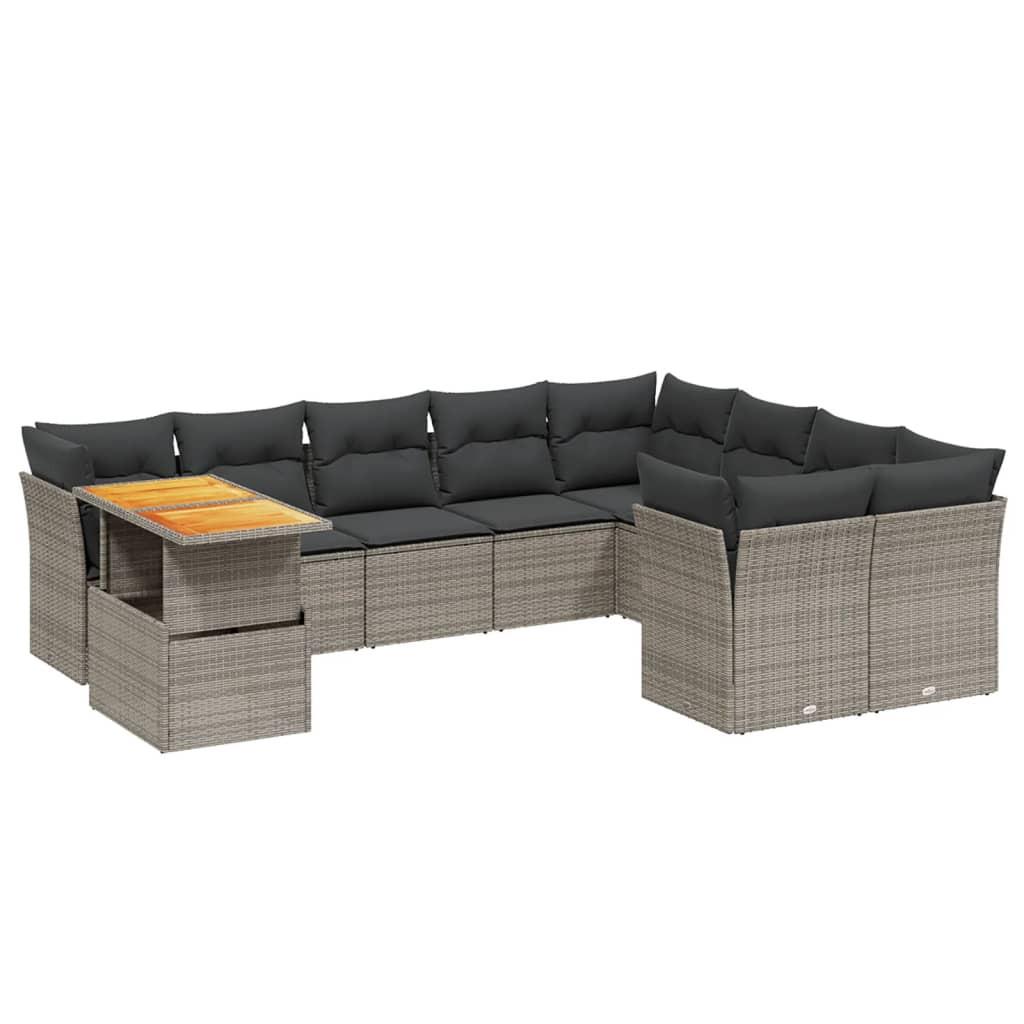 VidaXL Garten sofagarnitur poly-rattan