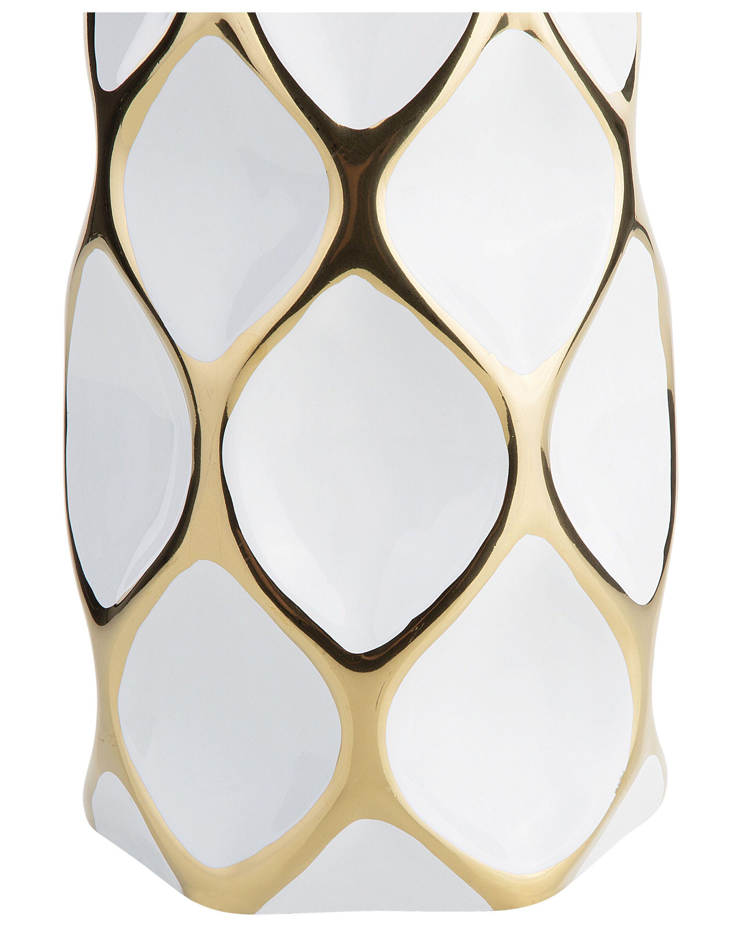 Beliani Blumenvase aus Steinzeug Modern AVILA