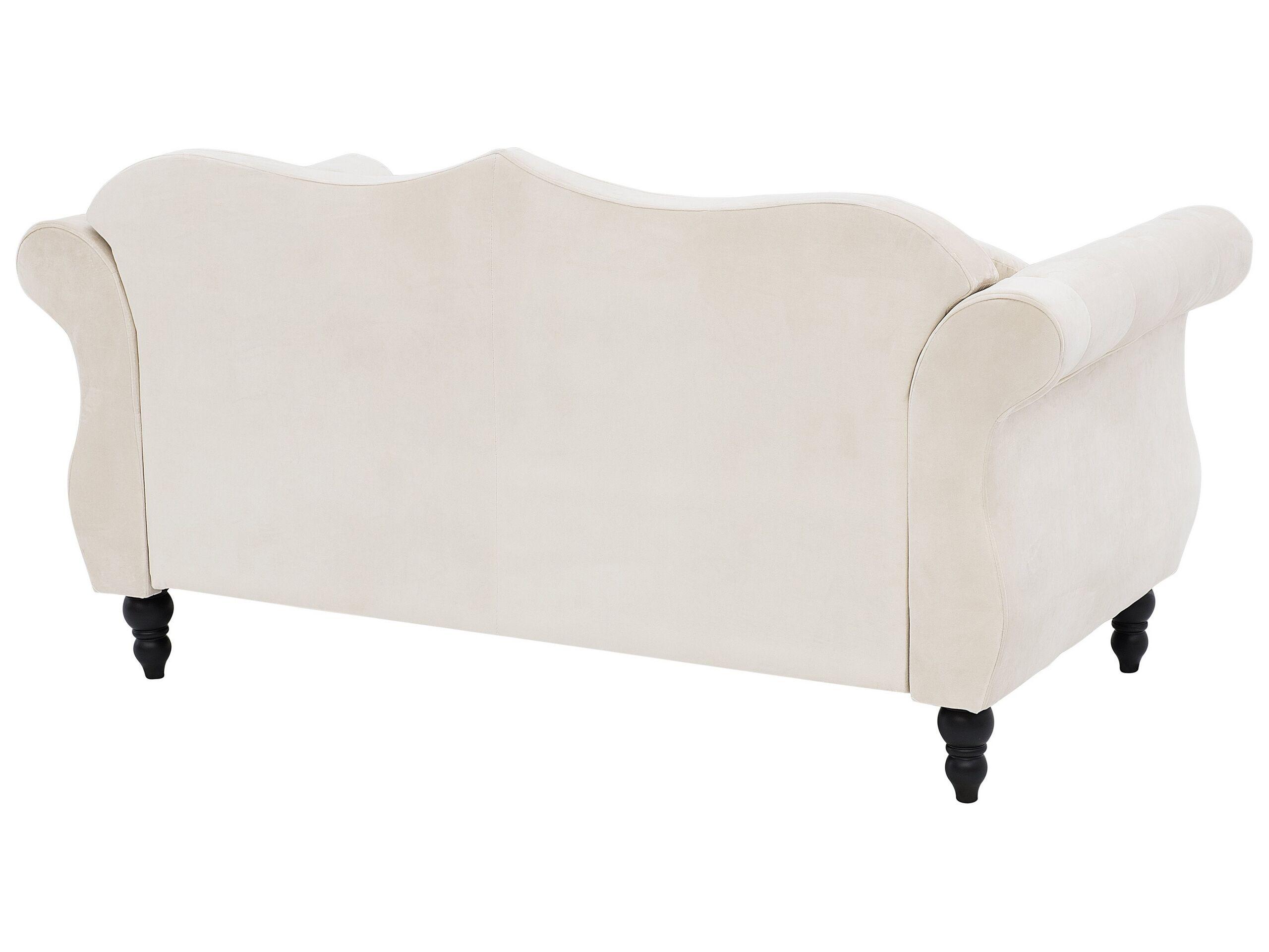 Beliani 2 Sitzer Sofa aus Samtstoff Glamourös SKIEN
