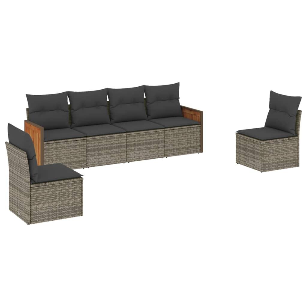 VidaXL Garten sofagarnitur poly-rattan