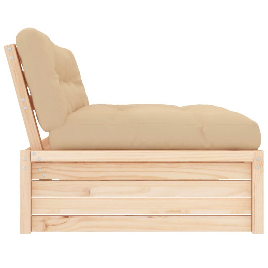 VidaXL Mittelsofa kiefernholz