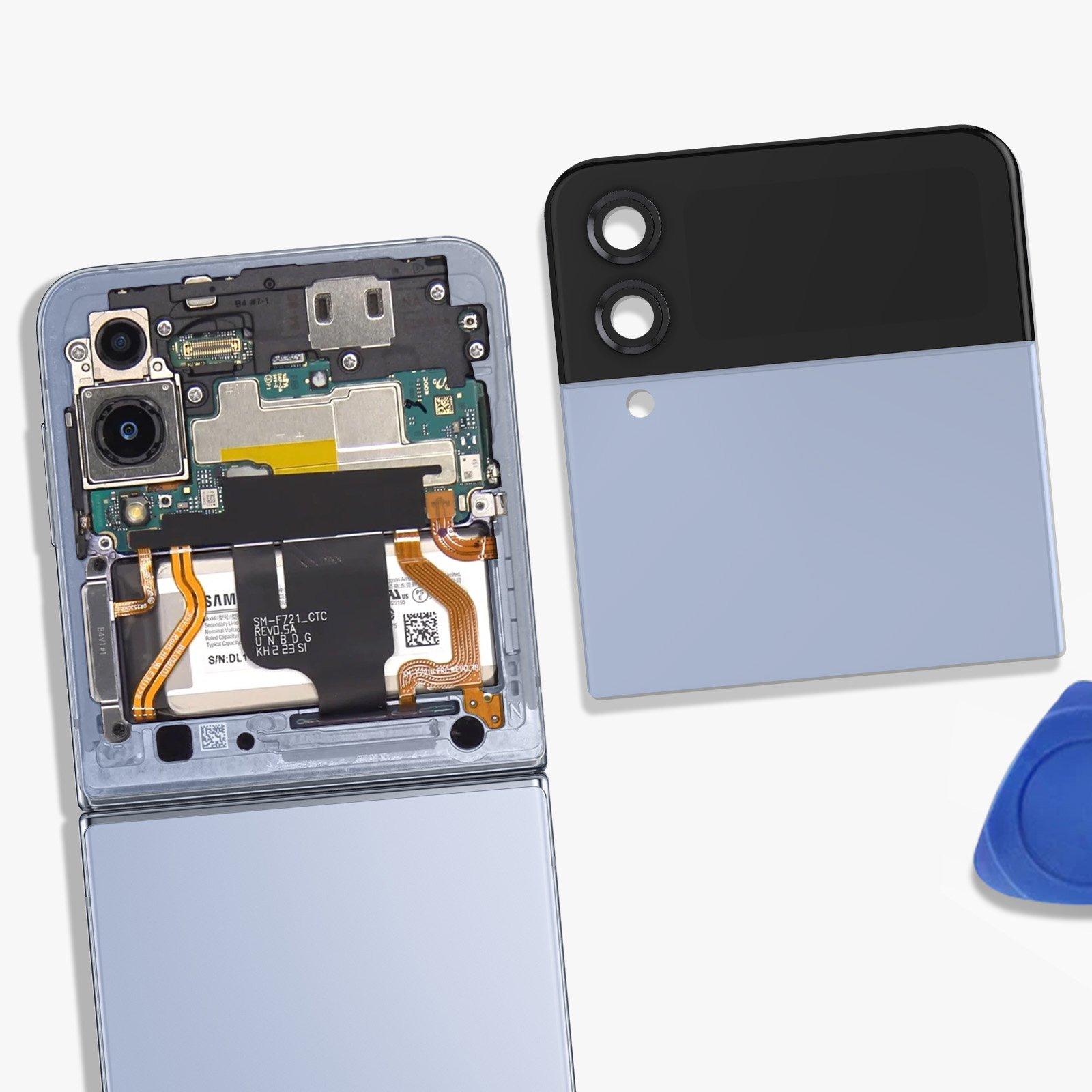 SAMSUNG Vorderdeckel Samsung Z Flip4 Blue