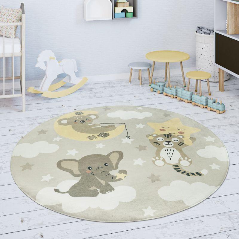 Paco Home Kinderteppich Teppich Stern Wolke Tiger Elefant