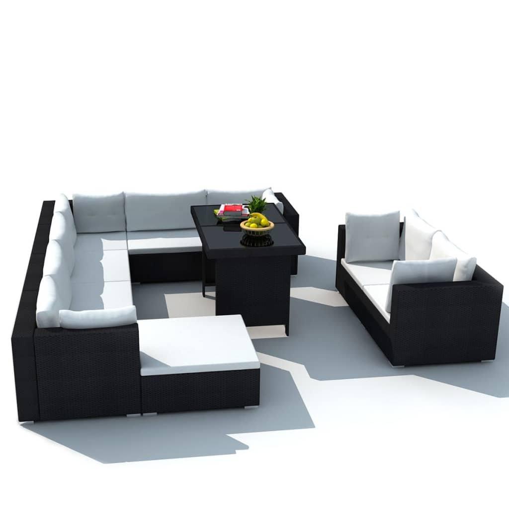VidaXL Esstisch und stühle poly-rattan