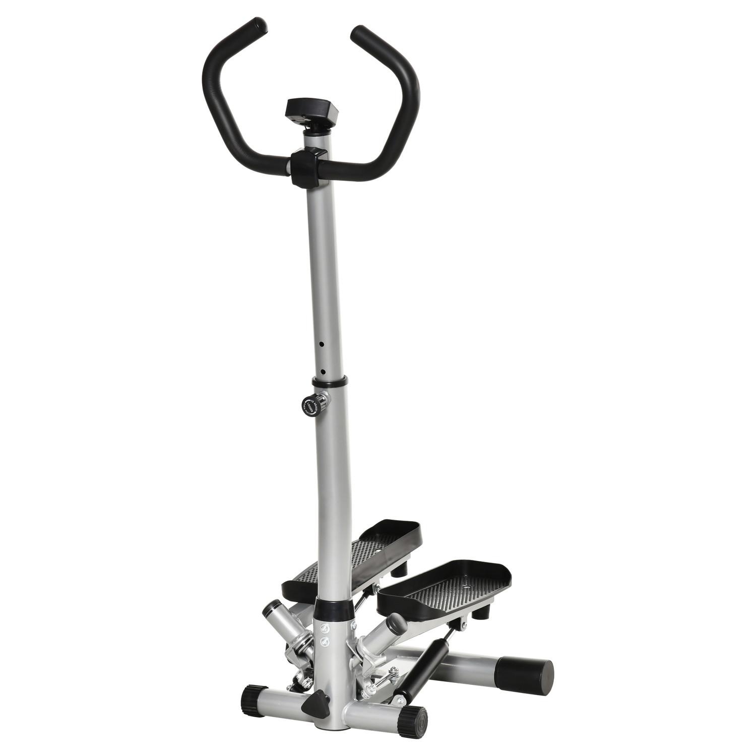 Northio Stepper Handgriff Heimtrainer Fitnessgerät Bein Po-Training Lcd-Bildschirm Verstellbar Geschwindigkeit
