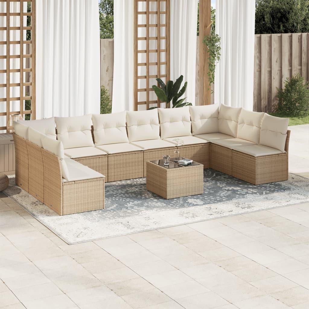 VidaXL Garten sofagarnitur poly-rattan