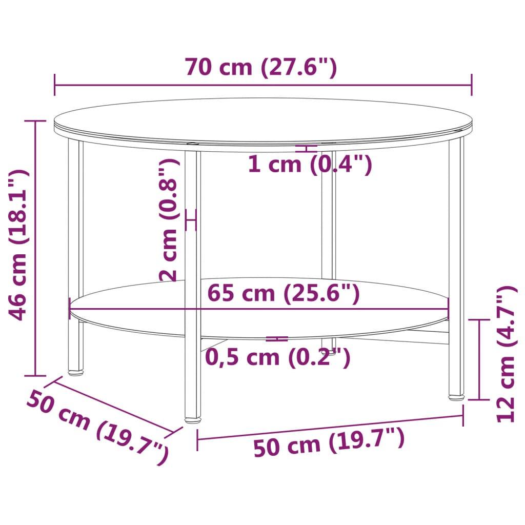 VidaXL Beistelltisch glas