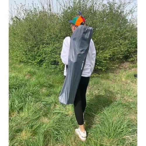 Trizand Schwarz-grauer Angelstuhl 23674