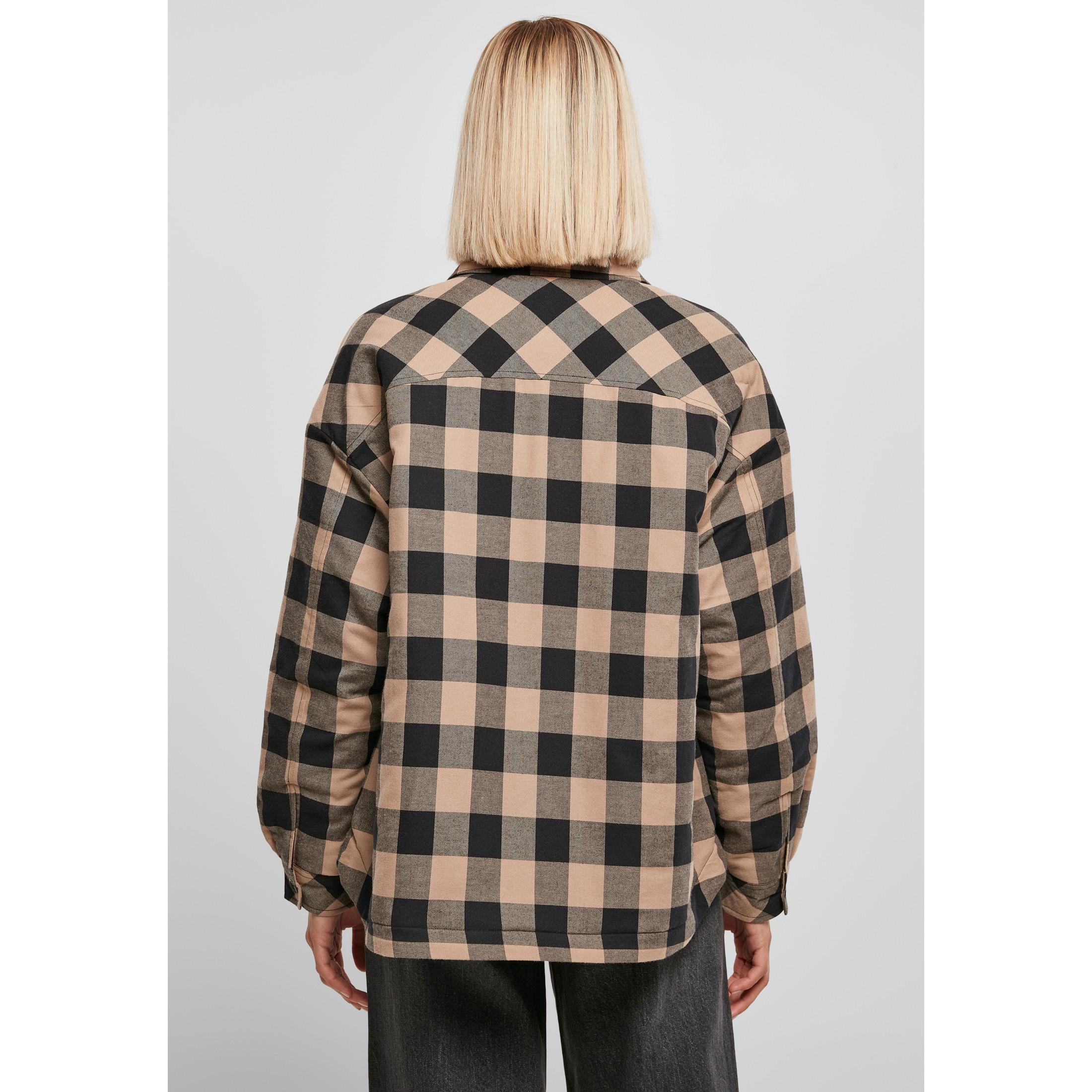 URBAN CLASSICS Flanellhemd Frau Padded