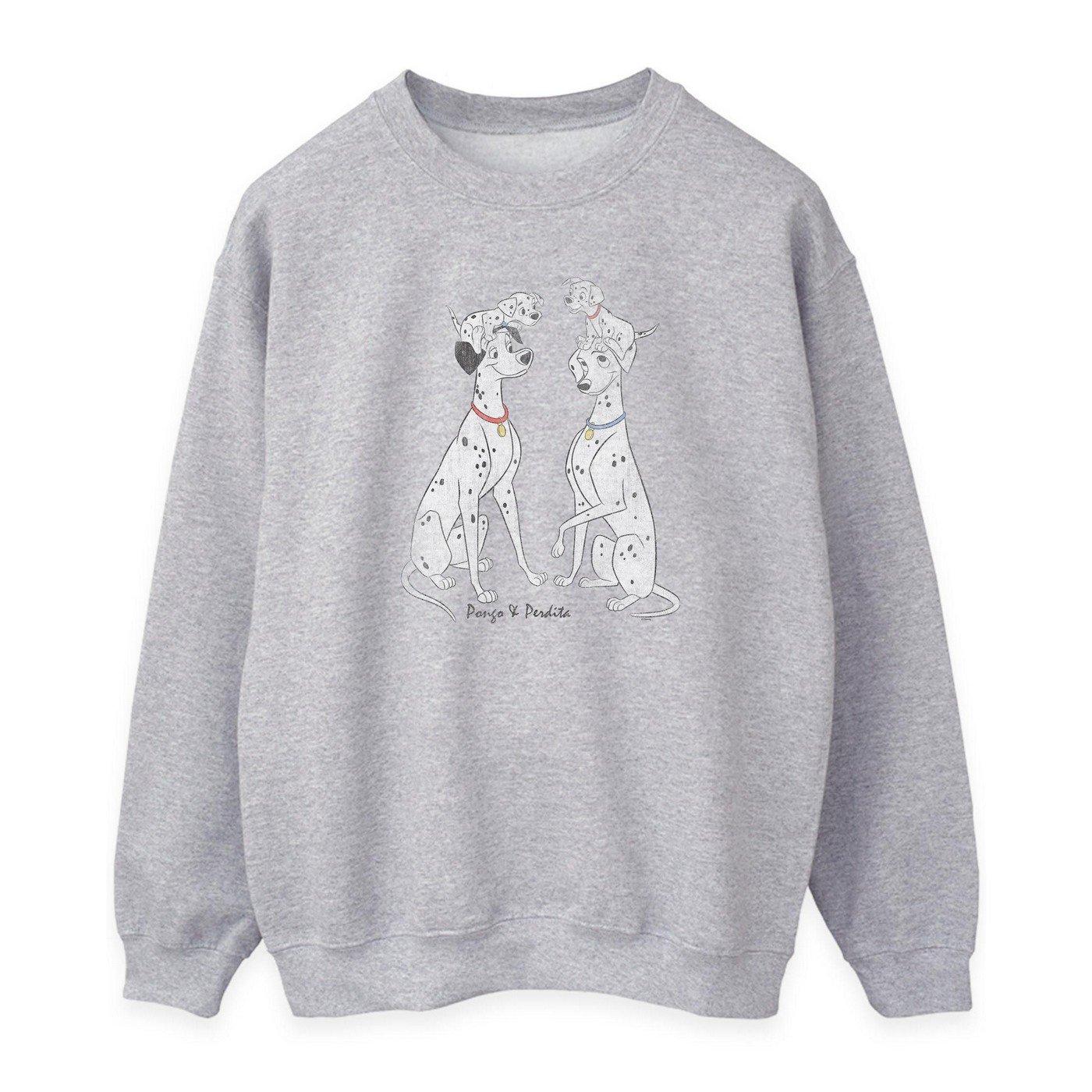 101 Dalmatians Pongo And Perdita Sweatshirt