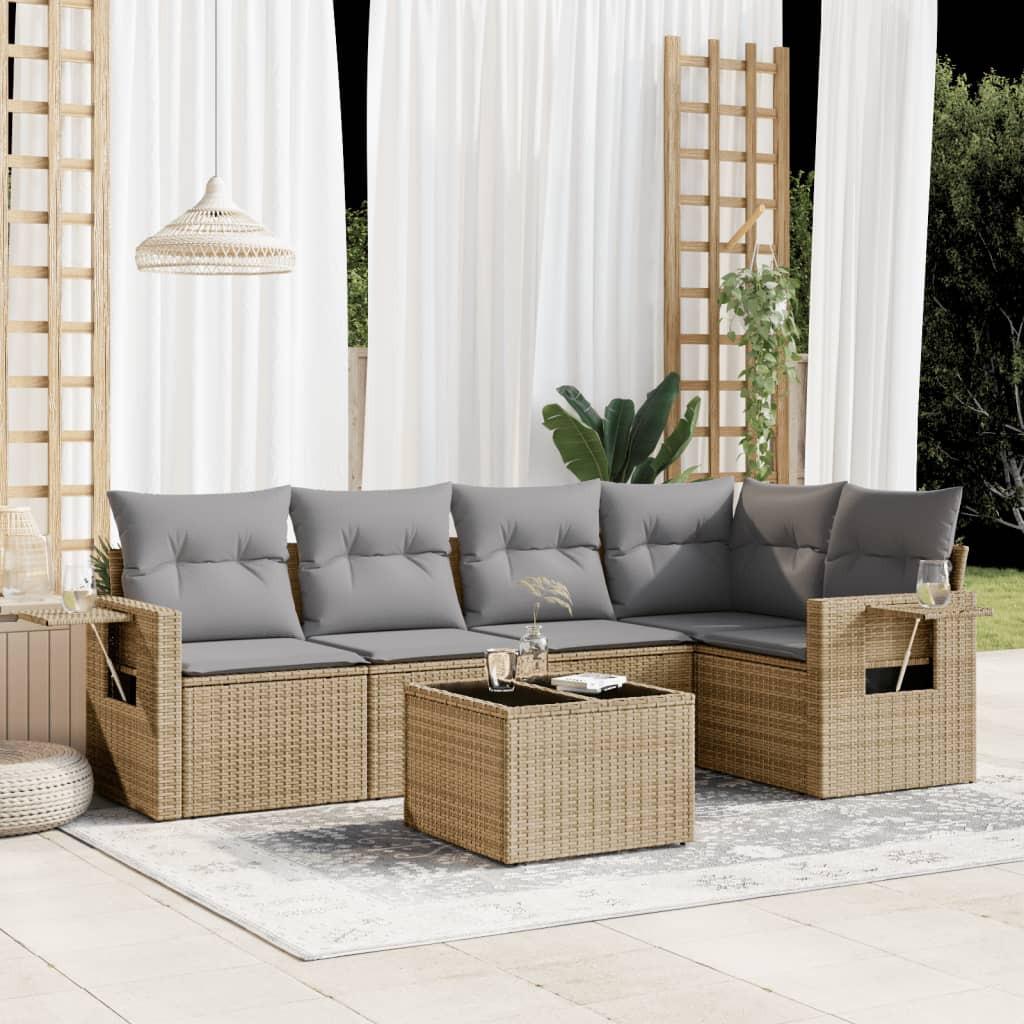 VidaXL Garten sofagarnitur poly-rattan