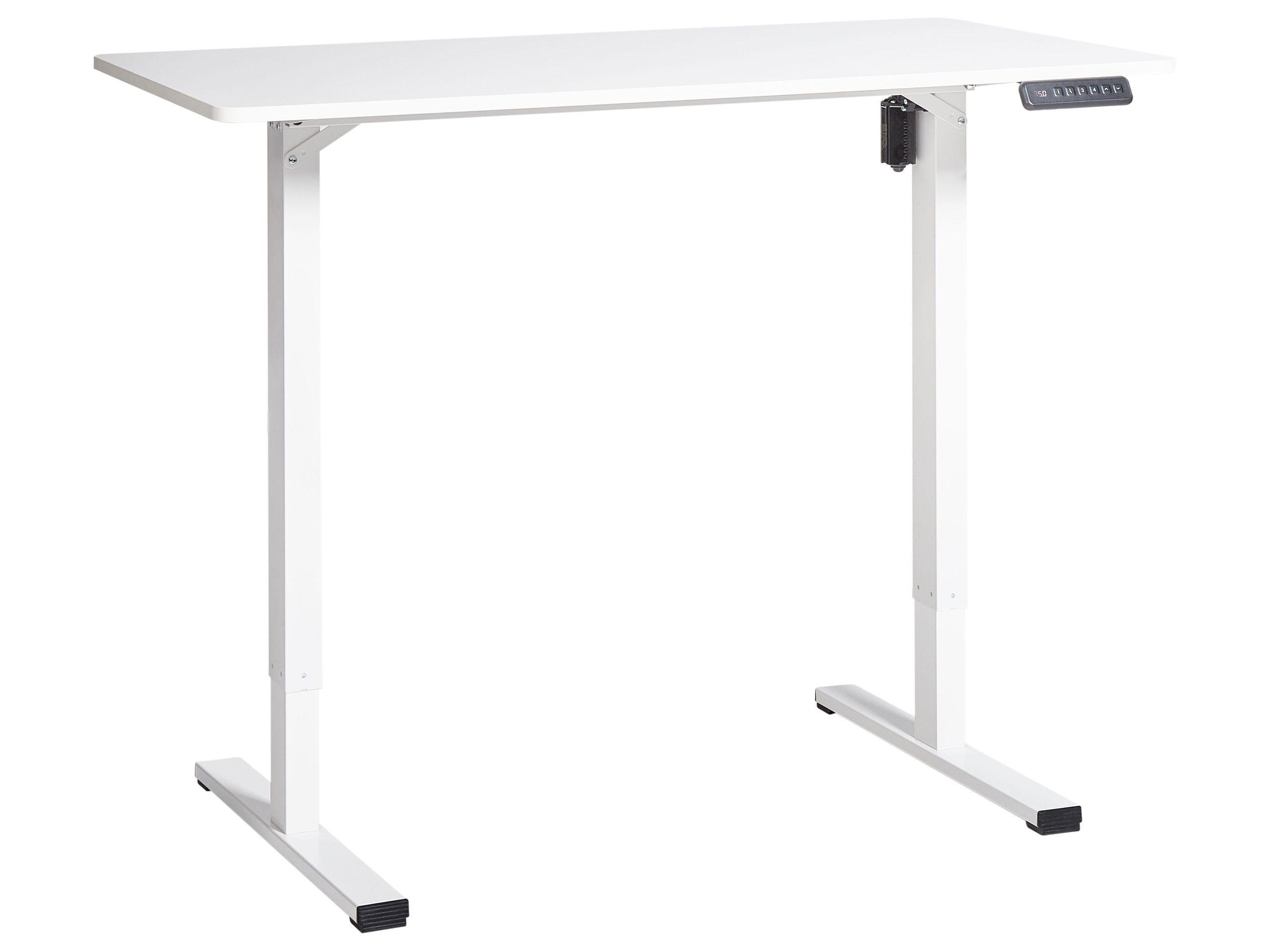 Beliani Schreibtisch elektrisch höhenverstellbar aus Faserplatte Modern TAVARES