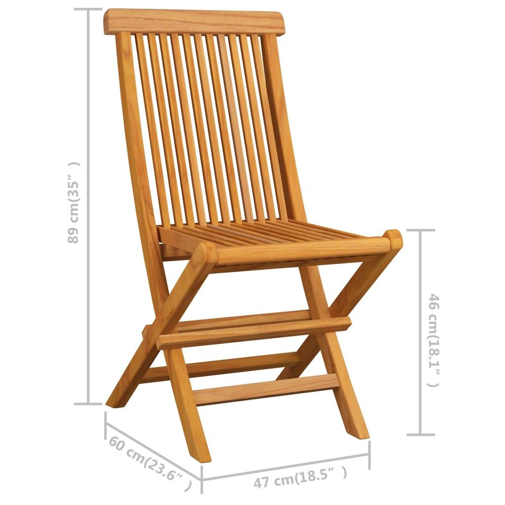 VidaXL Gartenstuhl teak